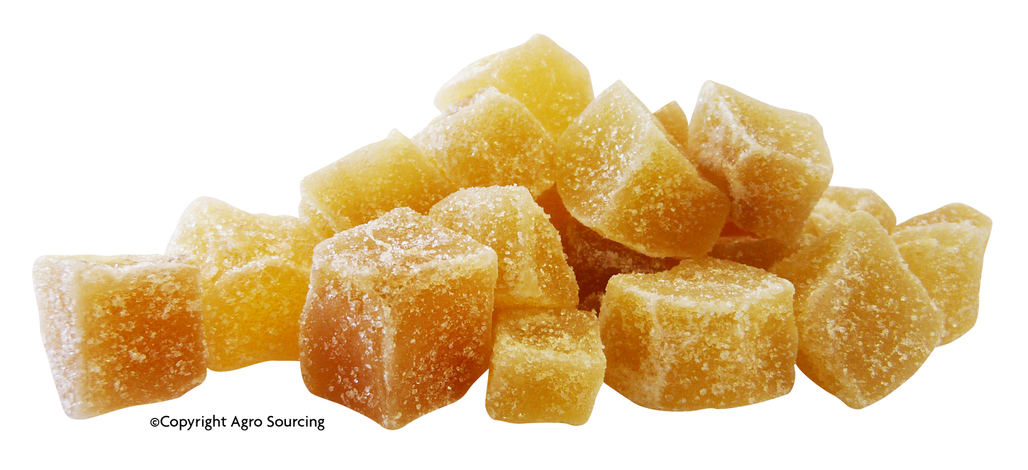 Agrosourcing -- Gingembre confit cubes fairtrade Vrac - 5 kg